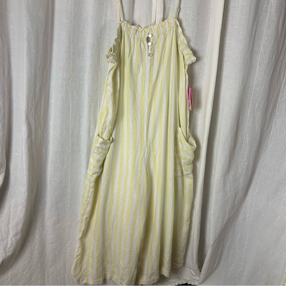 NWT Stoney Clover Lane X Target Yellow Stripe Jumpsuit Romper Women's XLarge 1X - Picture 3 of 10
